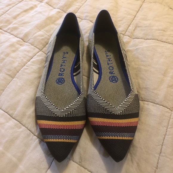 Rothy's Shoes - Rothys Inverse Stripe Point